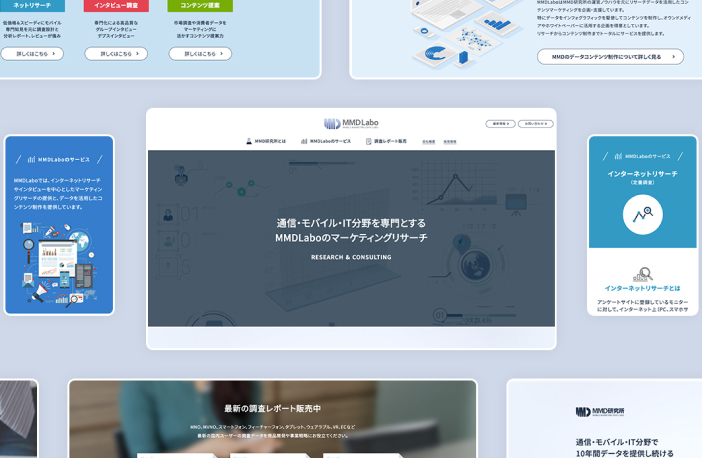 MMD研究所株式会社のコーポレートサイトイメージ